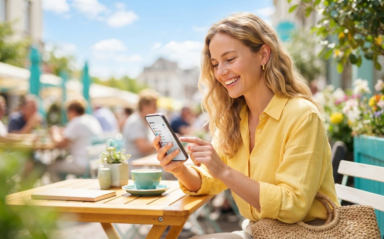 Person switching off shopping notifications to stop new spending — www.changeyourlife.money