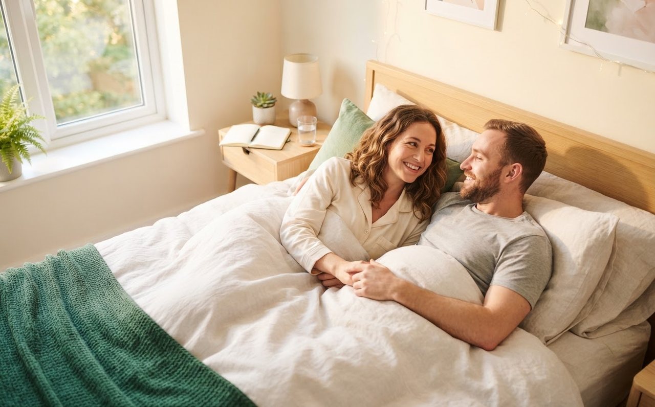 A couple lies awake worrying in bed at night — www.changeyourlife.money