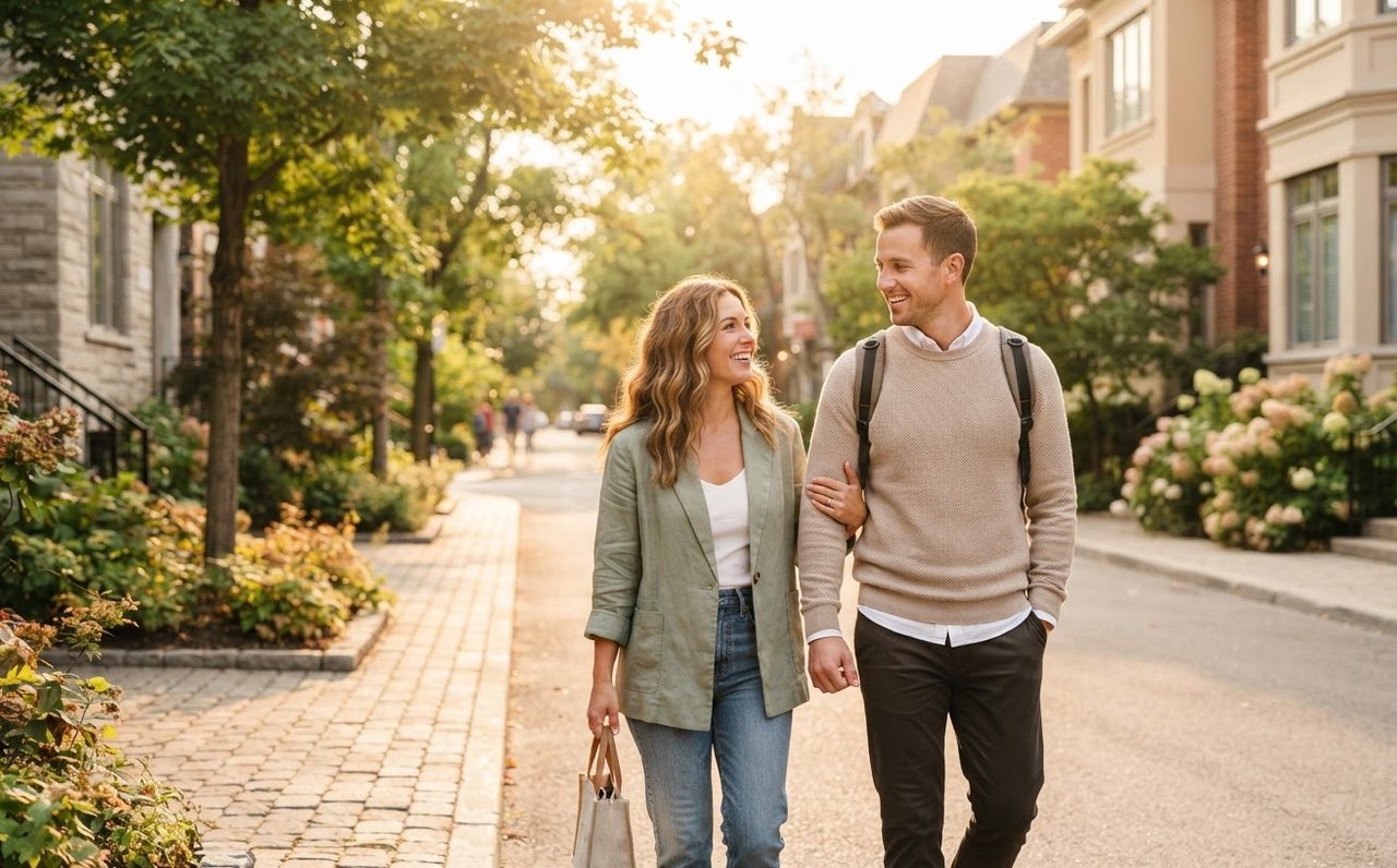 Couple walking home together after making a practical financial plan — www.changeyourlife.money