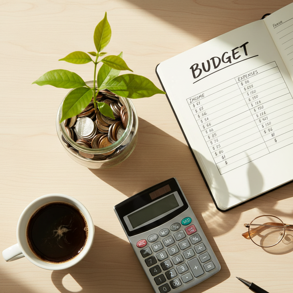 A couple review household bills together at their kitchen table — www.changeyourlife.money