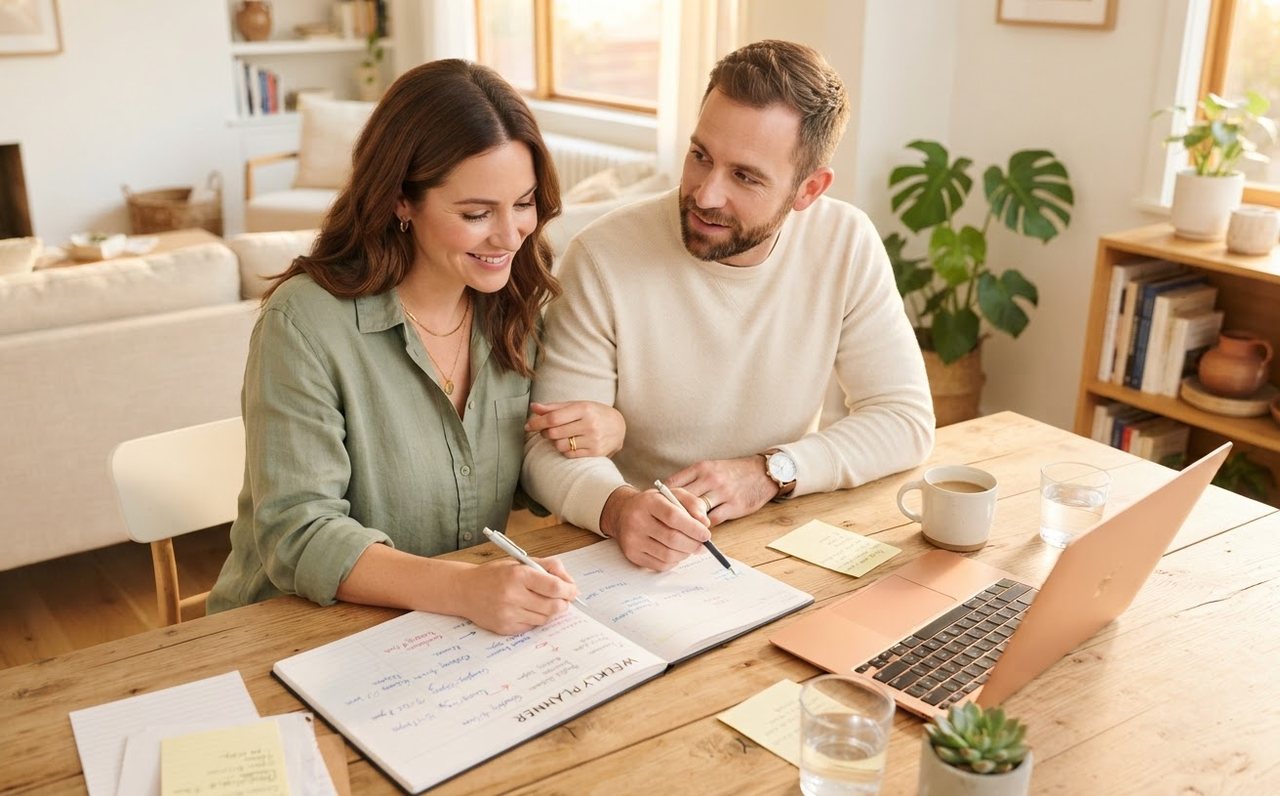 Couple planning side-hustle hours around their household commitments — www.changeyourlife.money